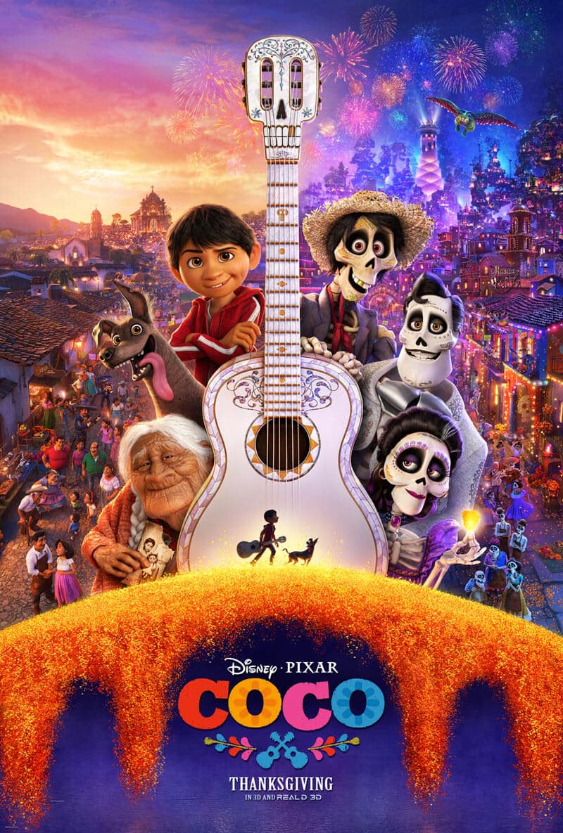 coco poster pixar giorno morti