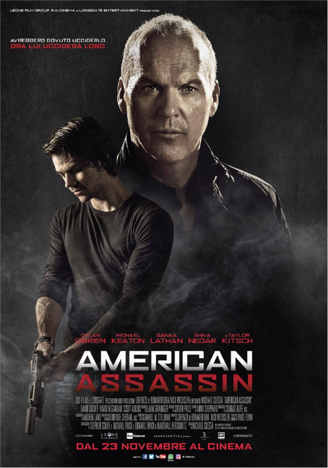 American Assassin il poster ufficiale italiano del film con Dylan O'Brien