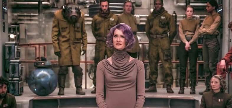 star wars: gli ultimi jedi laura dern