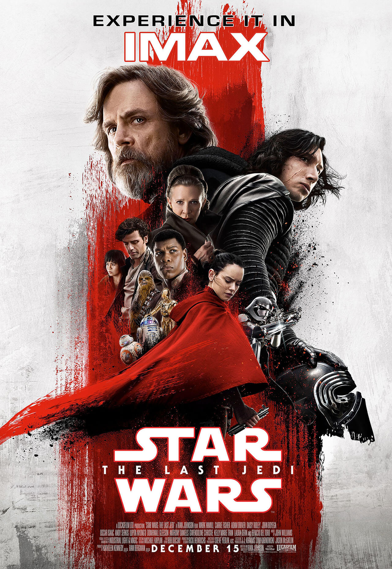 star wars: gli ultimi jedi poster imax rey