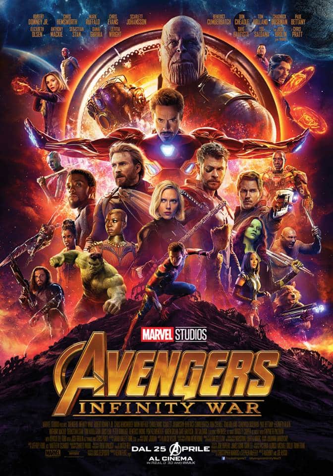 Avengers Infinity War poster ita, cinematographe.it