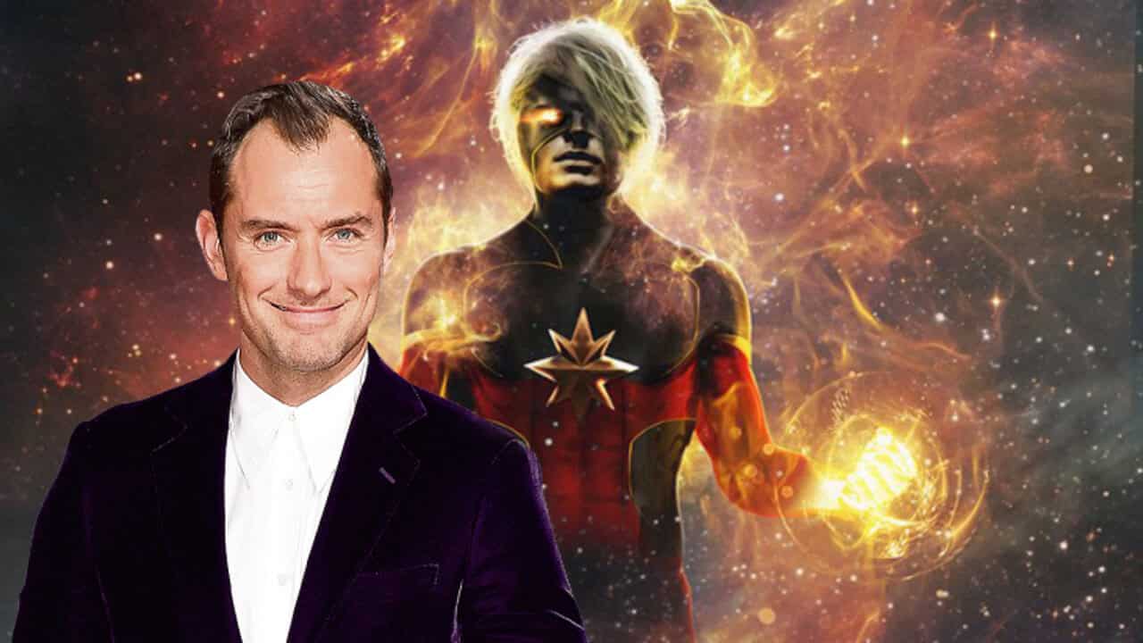 Captain Marvel: Jude Law accolto sul set da Brie Larson [FOTO]