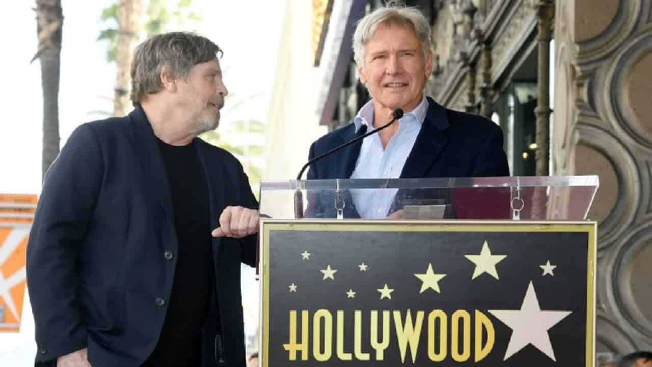Harrison Ford ricorda Carrie Fisher alla cerimonia in onore di Mark Hamill