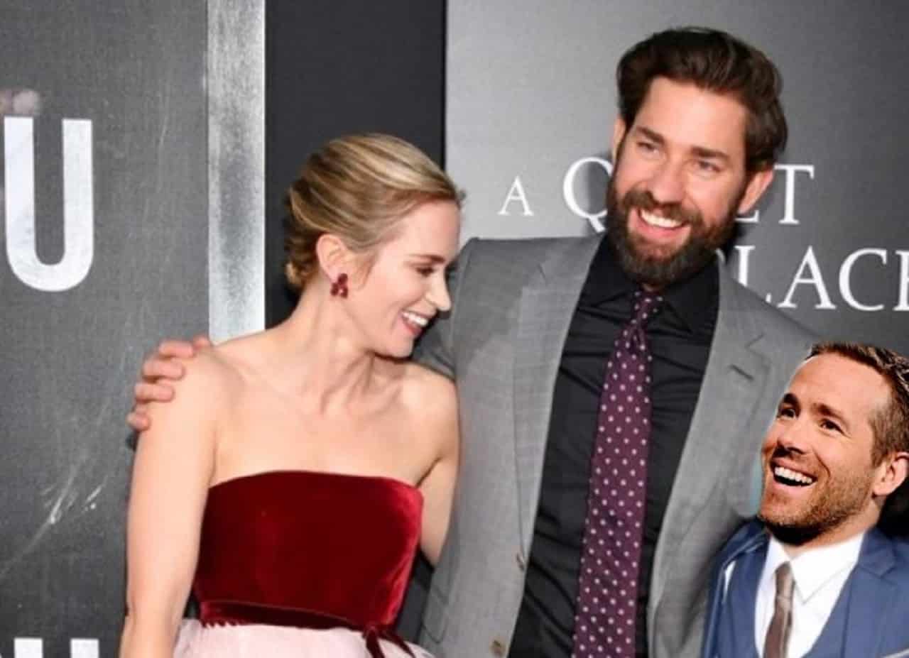 Ryan Reynolds vuole essere adottato da John Krasinski e Emily Blunt