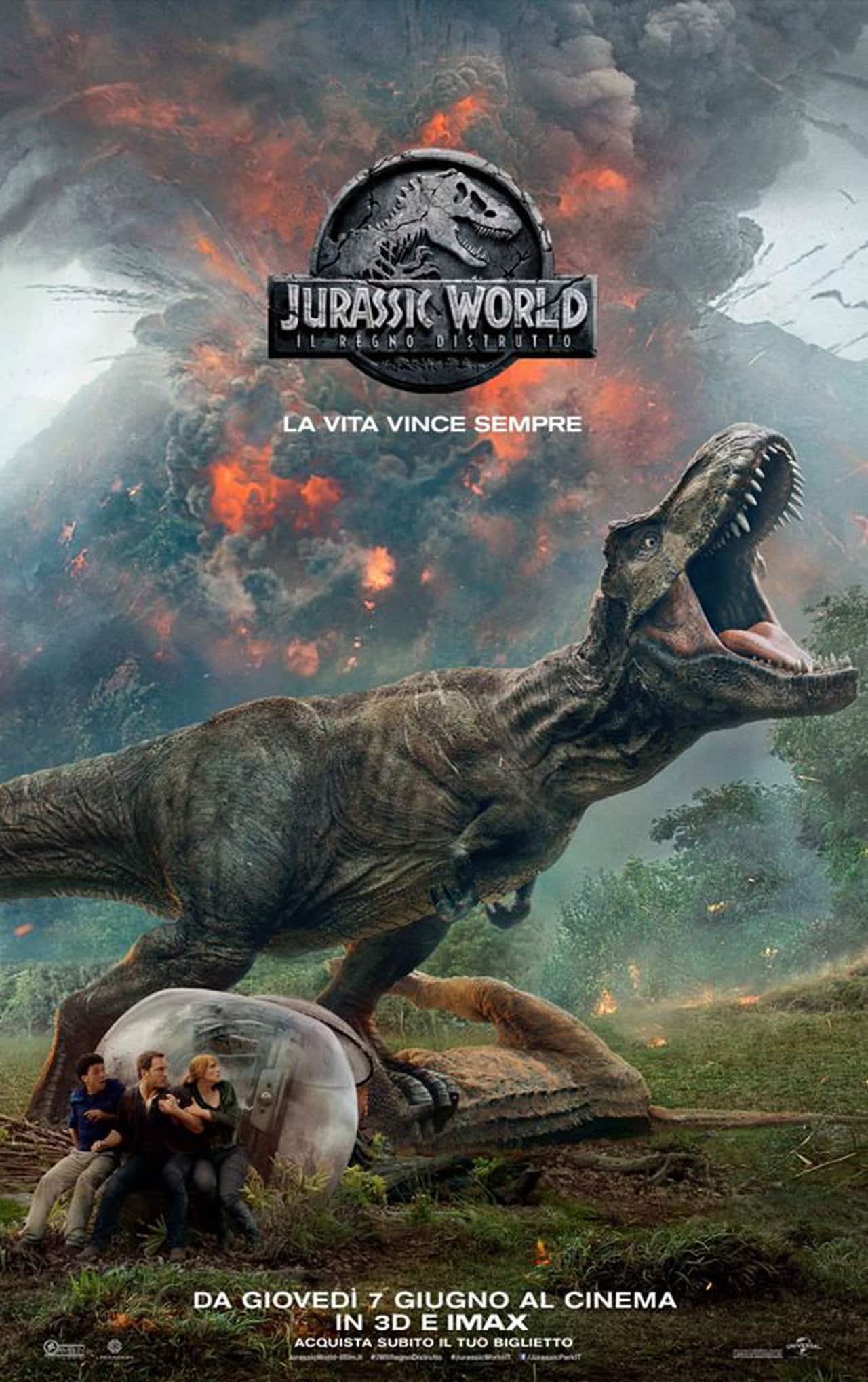 Jurassic World Il Regno Distrutto teaser poster ita, cinematographe.it