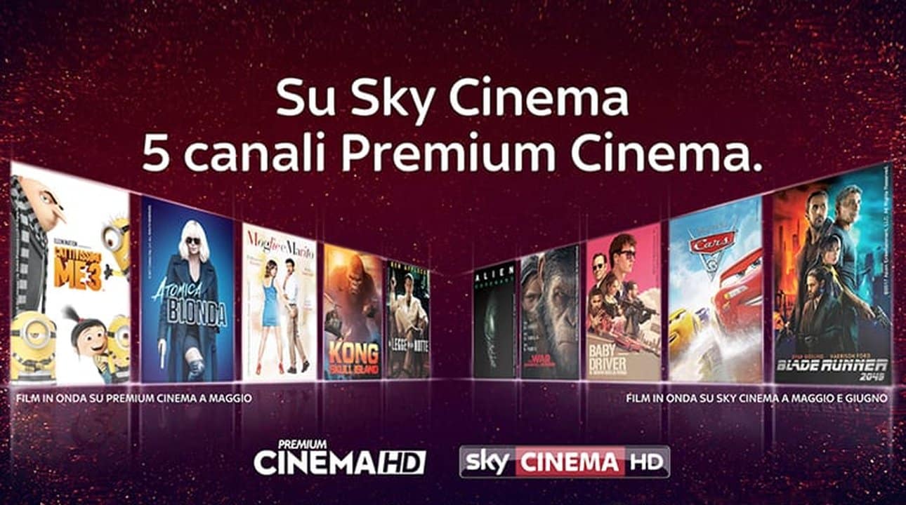 Sky aggiunge 5 canali Premium Cinema in alta definizione