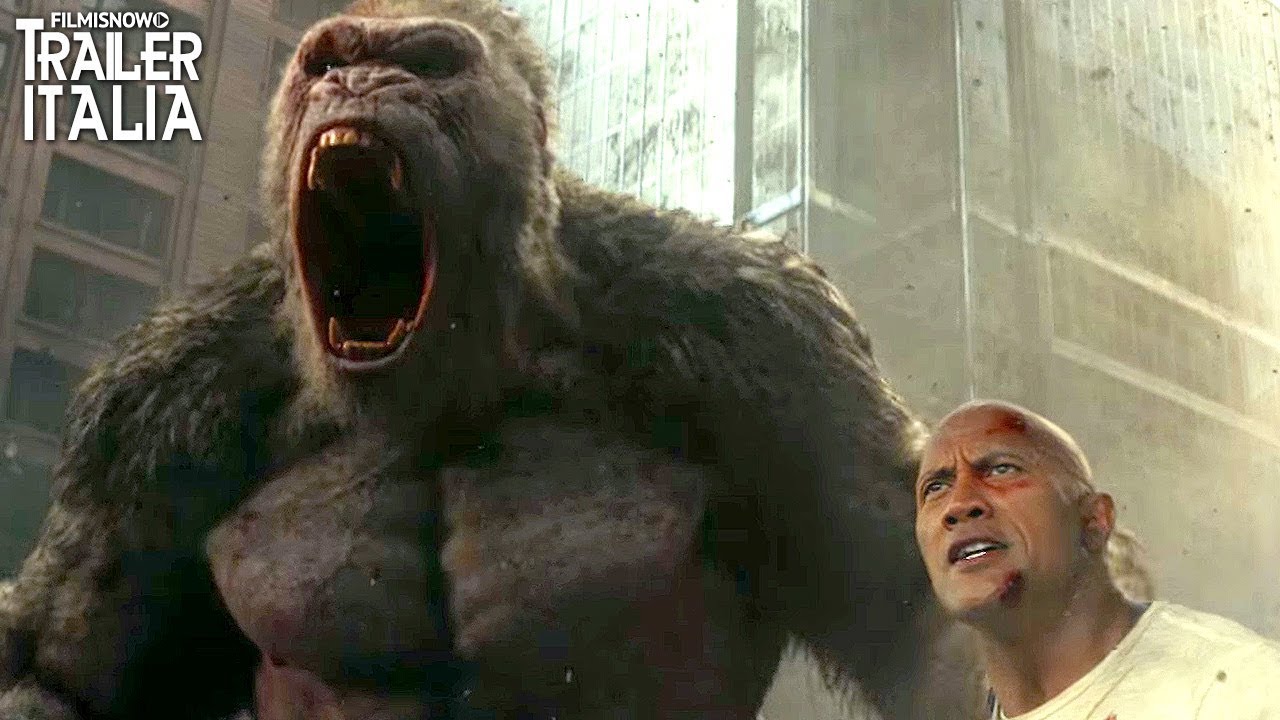 Rampage – Furia animale: trailer italiano del film con Dwayne Johnson