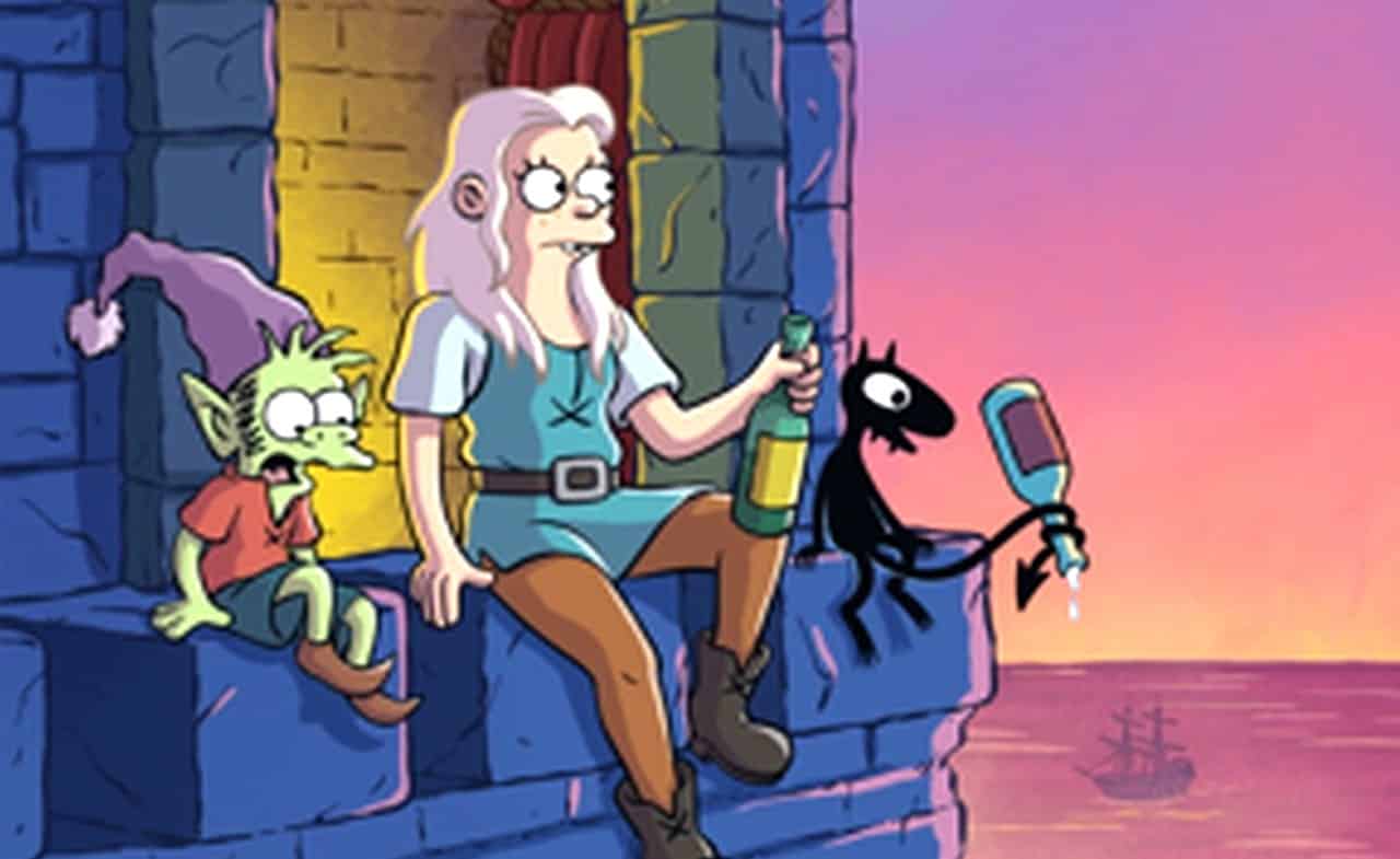 Disincanto: le prime foto della serie tv animata Netflix, dall’autore dei Simpson