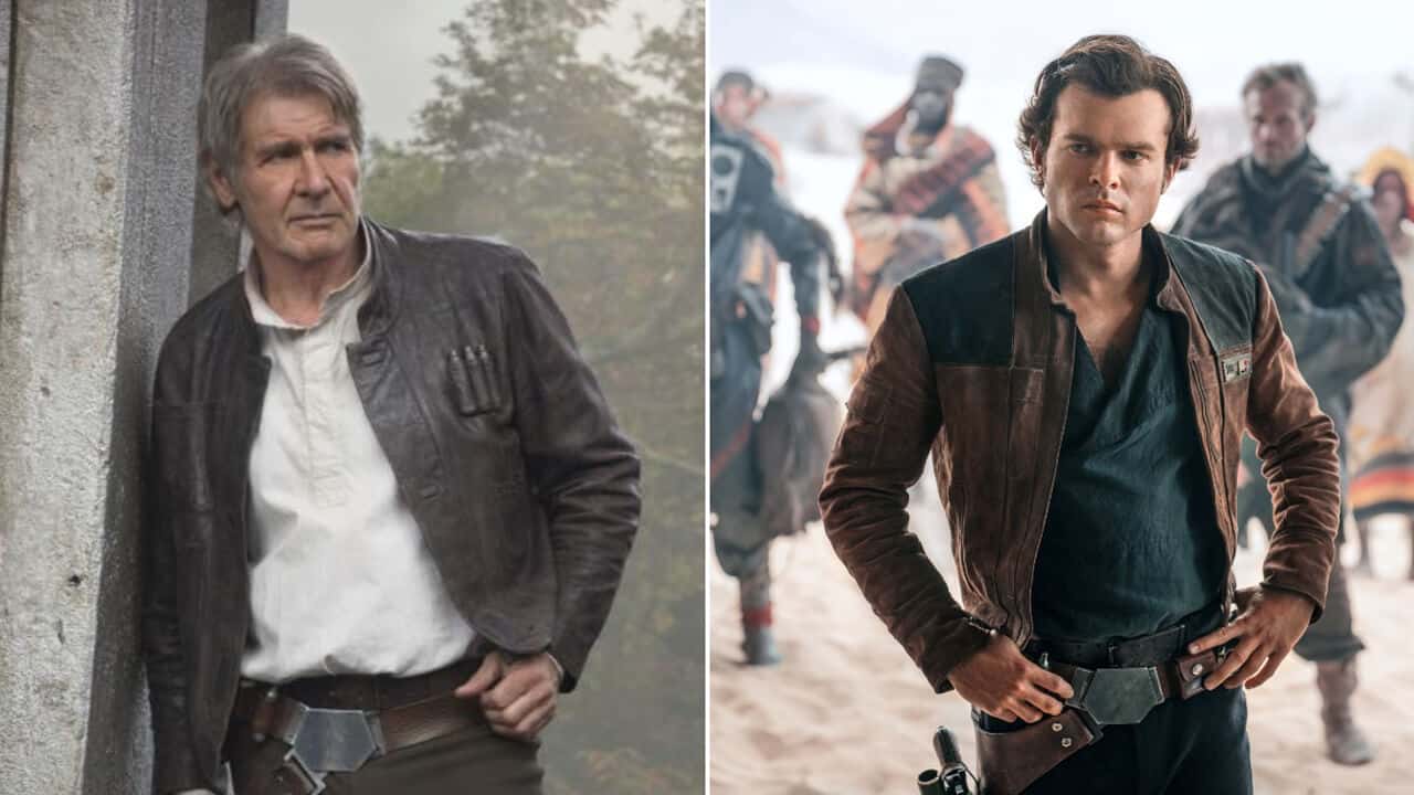 Harrison Ford sorprende Alden Ehrenreich durante un’intervista [VIDEO]