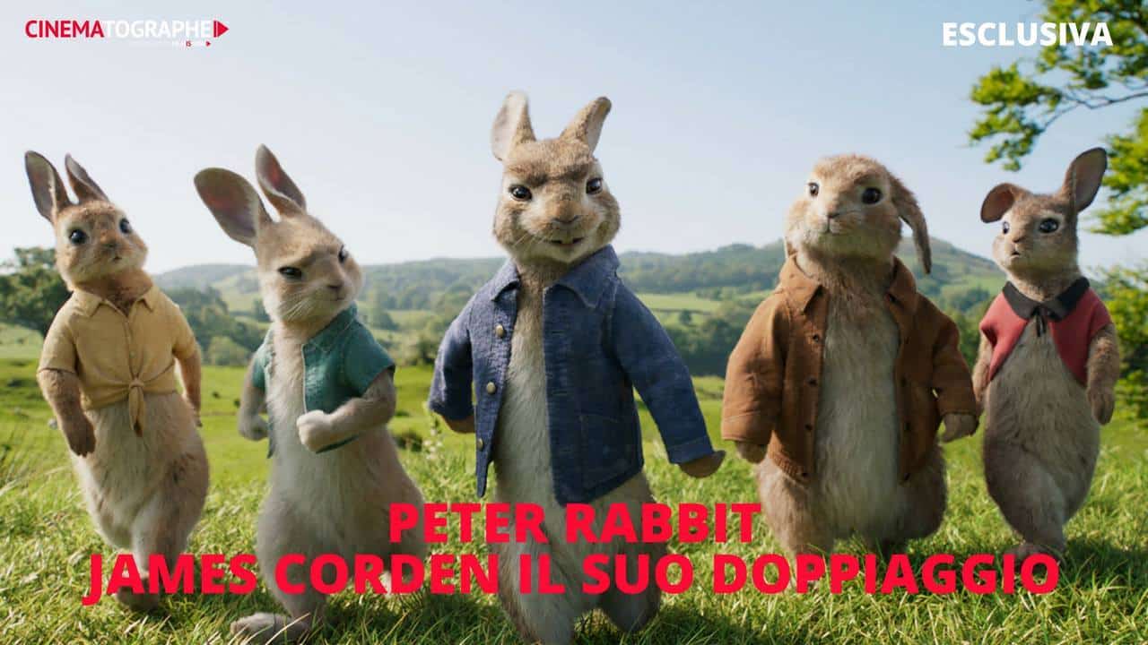 EXCL: James Corden e il doppiaggio di Peter Rabbit nella clip