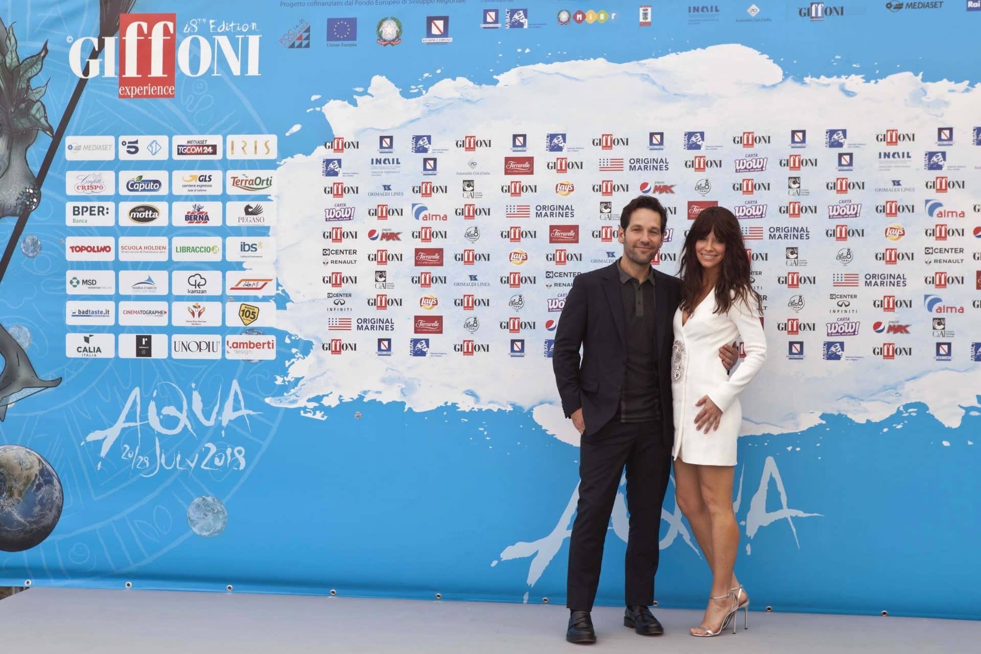 Giffoni 2018: Paul Rudd e Evangeline Lilly sul Water Carpet