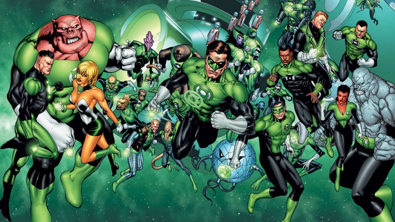 Green Lantern Corps: fumetto con i personaggi