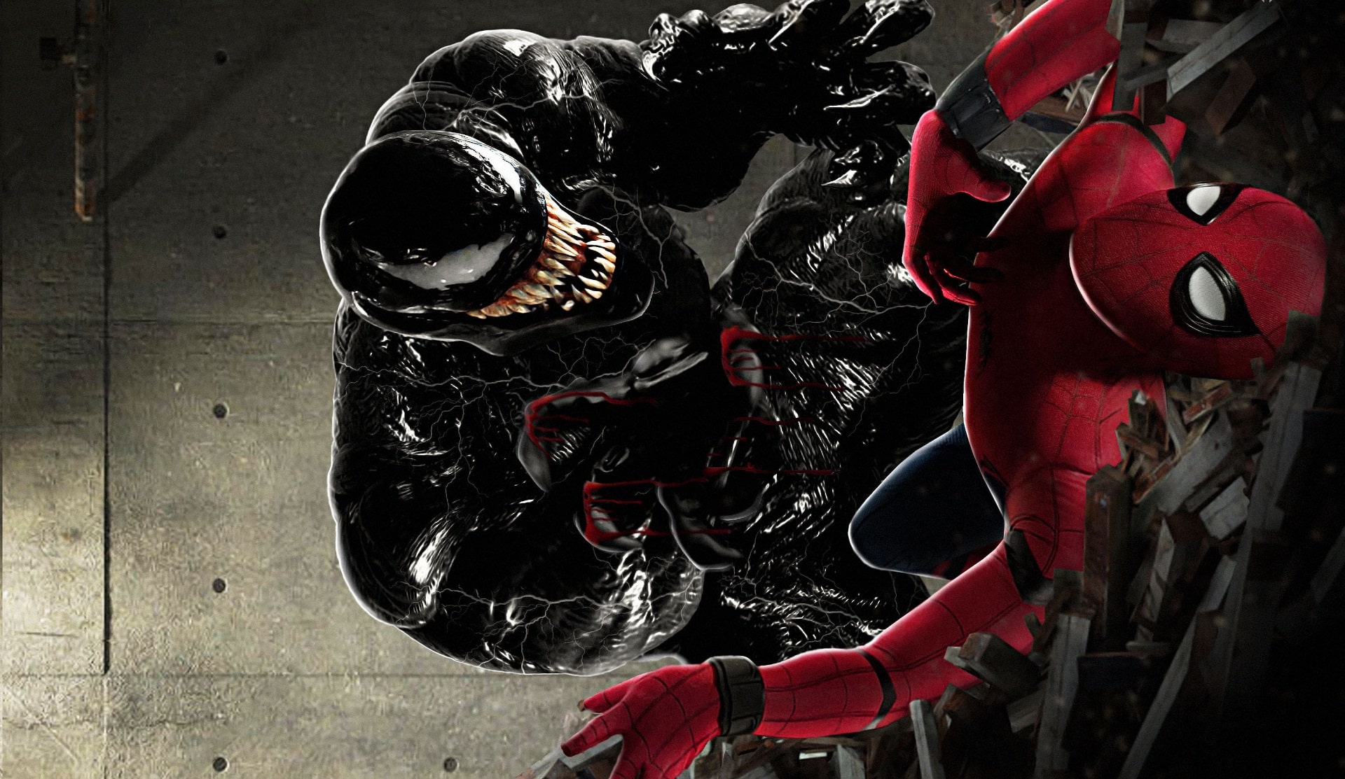 Venom: lo scontro con Spider-Man immaginato in una fan art