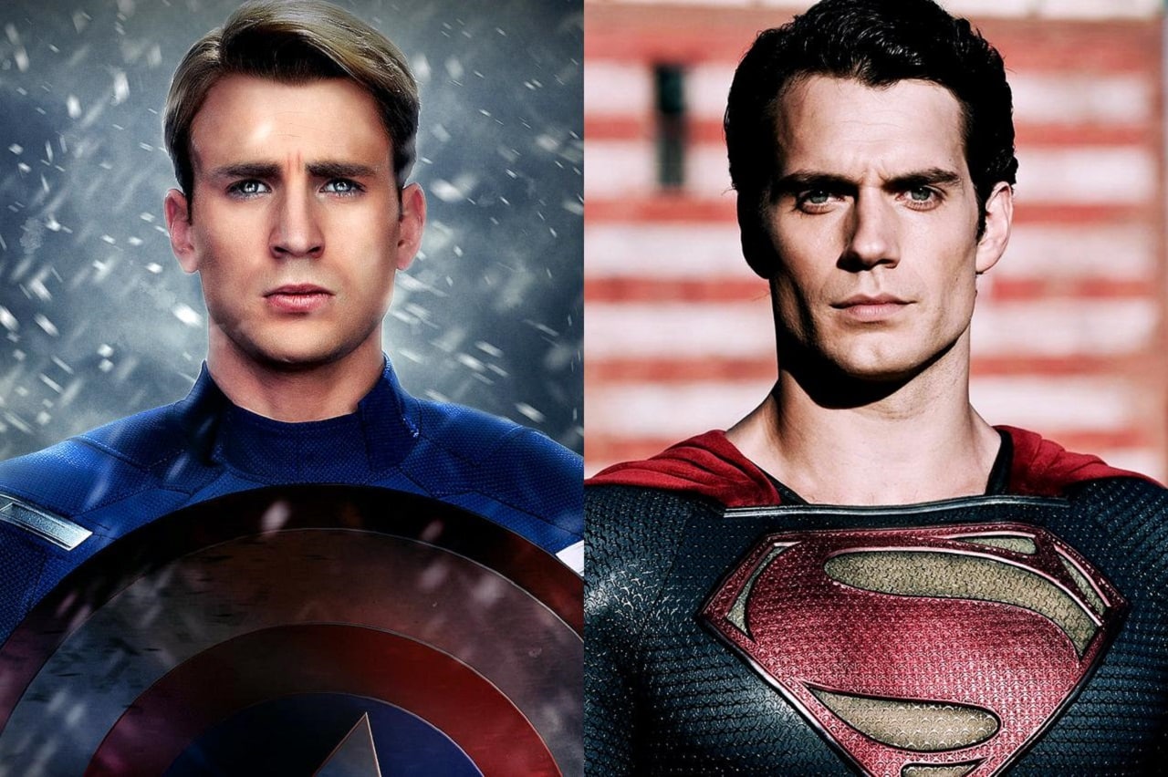 Captain America: Henry Cavill diventa Chris Evans in una fan art