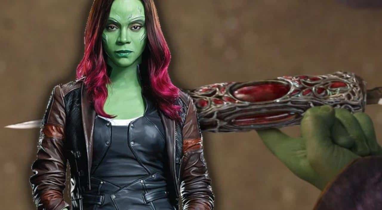 Avengers: Infinity War – un alternativo pugnale di Gamora in un concept art