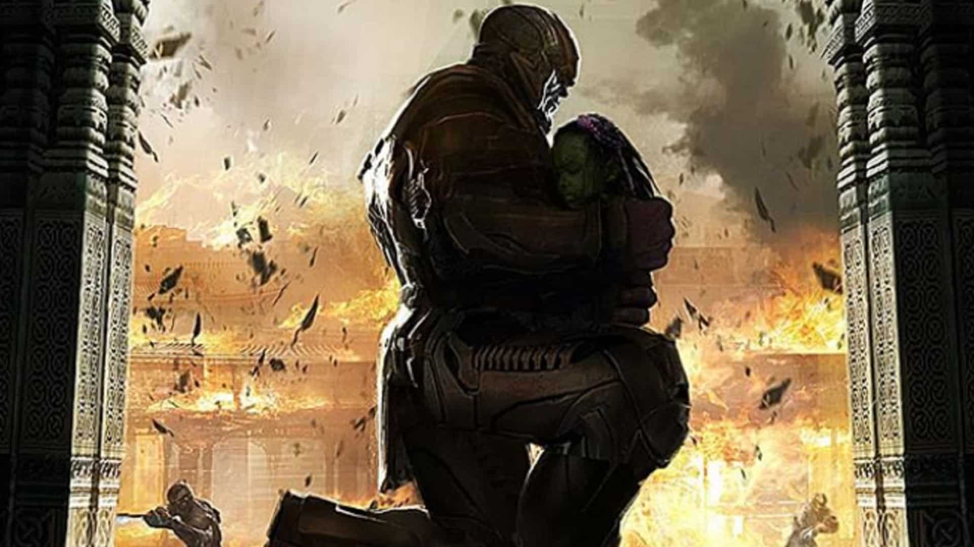 Avengers: Infinity War – rivelato concept art con Thanos e la giovane Gamora