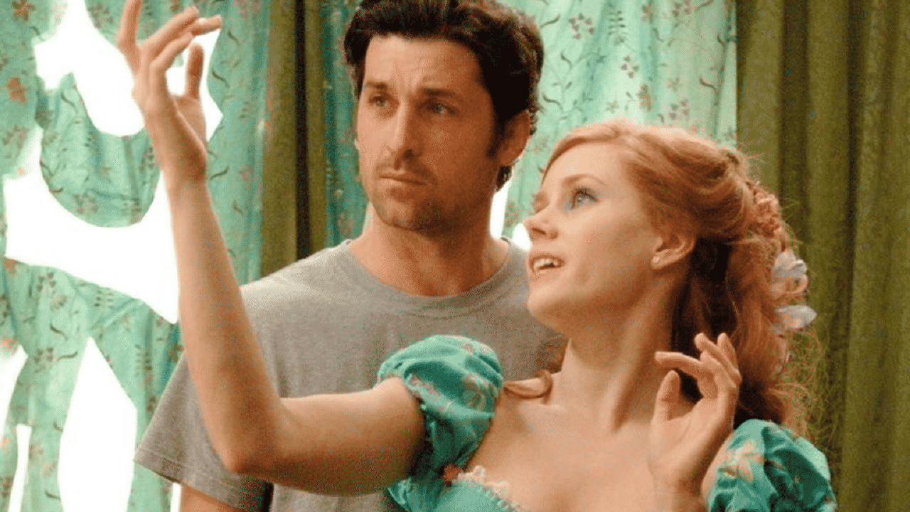 Come d’incanto 2: Amy Adams e Patrick Dempsey si amano alla follia nelle foto dal set