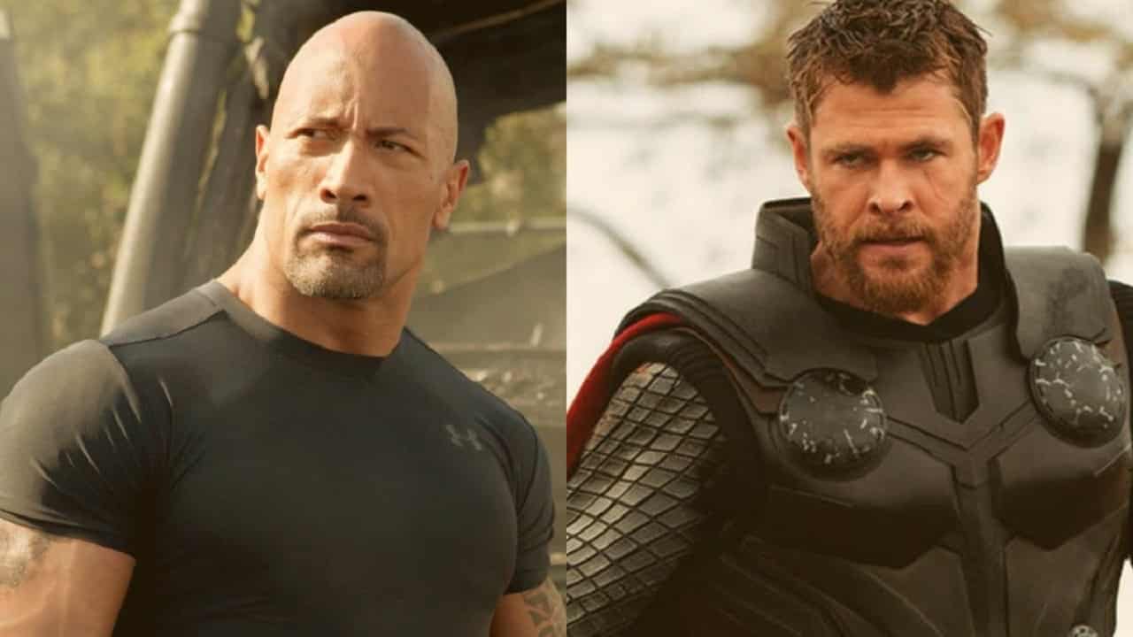 Dwayne Johnson ribatte alla proposta ironica di Chris Hemsworth