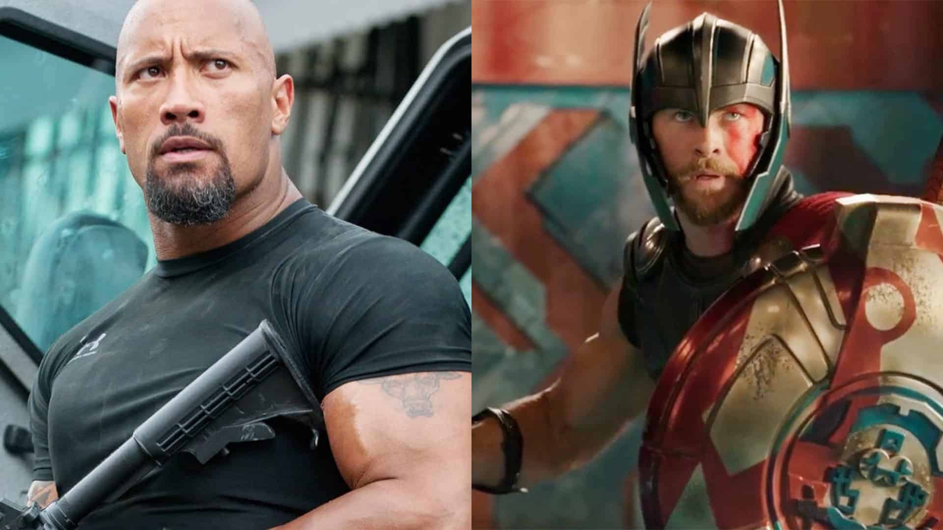 Chris Hemsworth risponde ironicamente a The Rock sull’idea del crossover