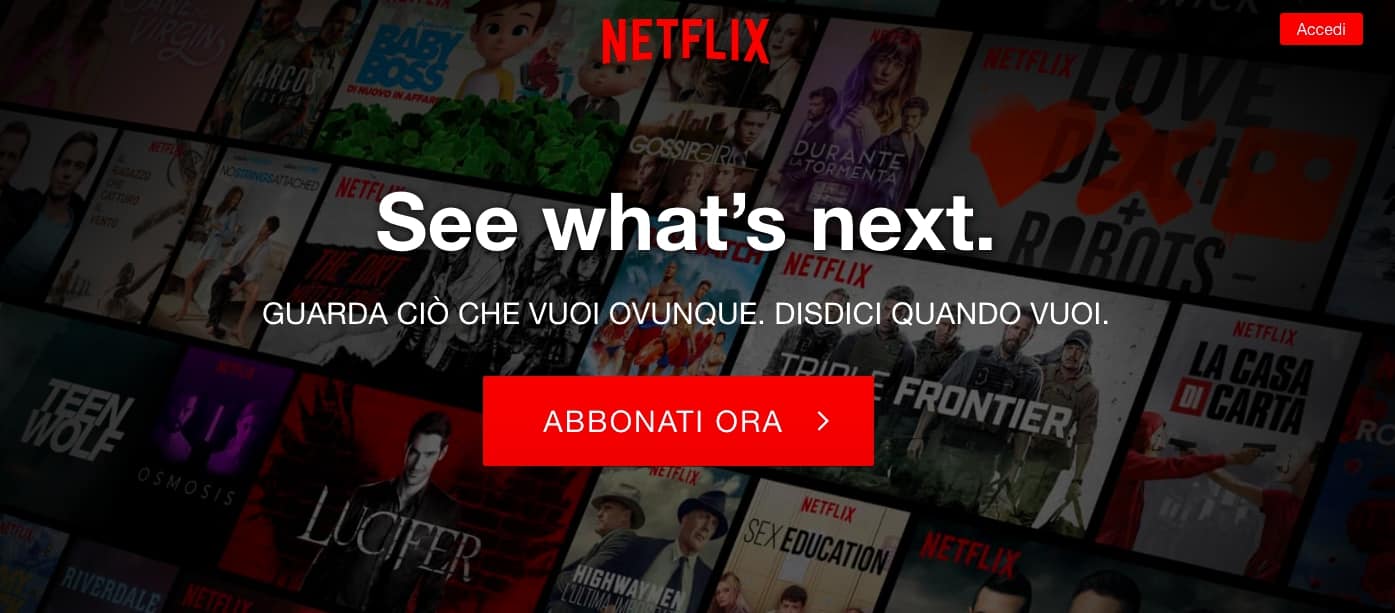 Netflix: in Italia il servizio non offre più il mese di prova gratuito!