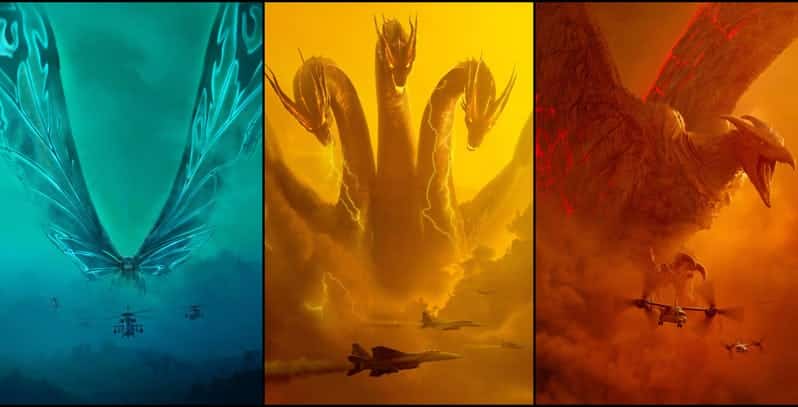 Godzilla II:  King of Monsters – chi sono Rodan, Mothra e King Ghidorah?