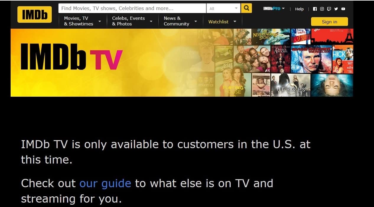 IMDb TV: arriva in Europa la piattaforma streaming gratuita