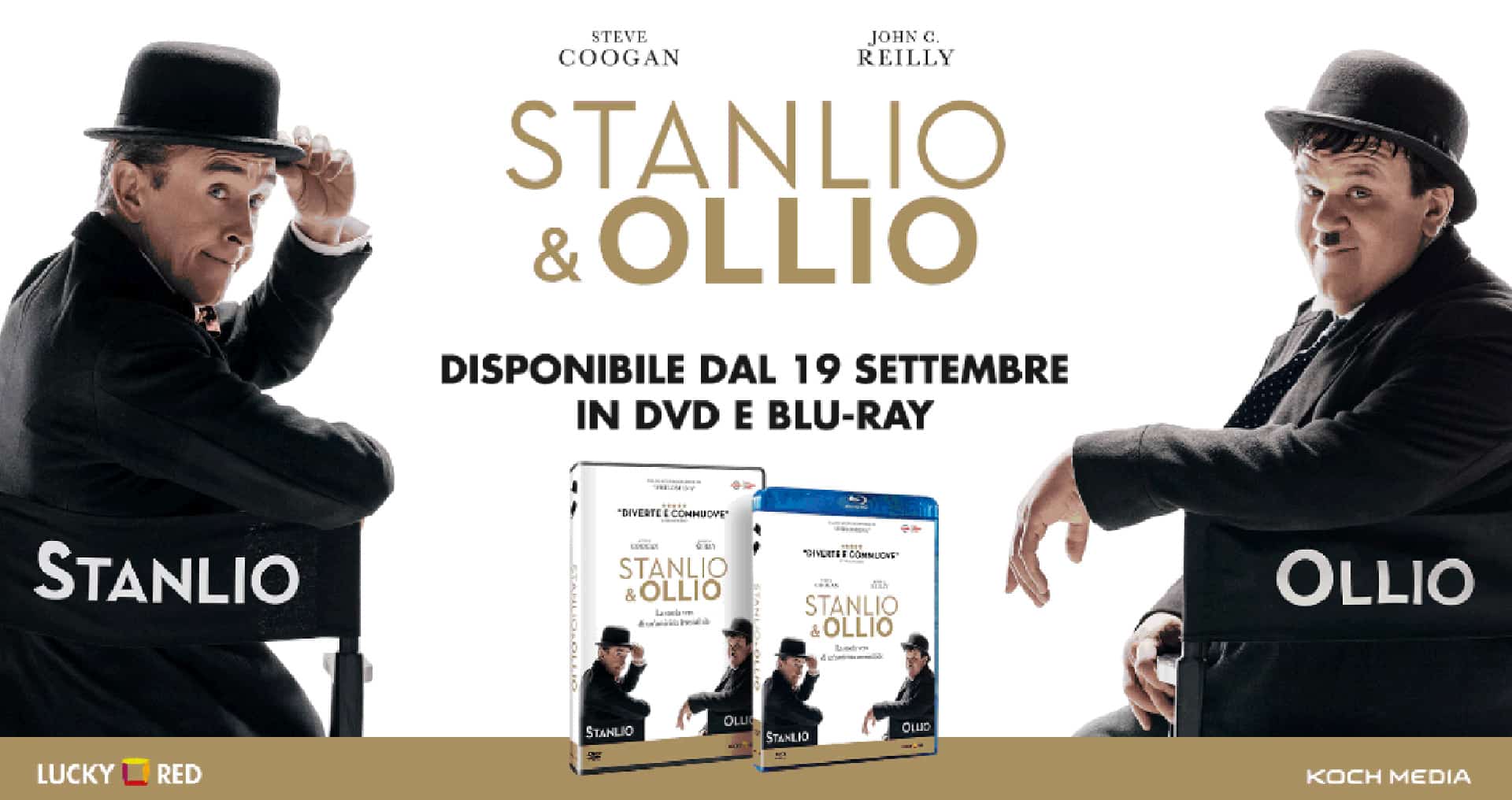 Stanlio & Ollio: il film disponibile in Home Video dal 19 settembre 2019