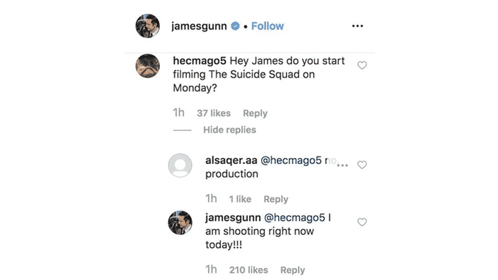 James Gunn Instagram