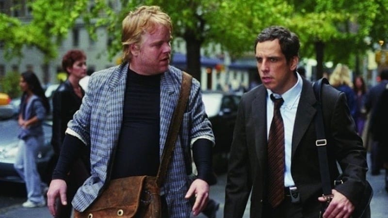 E alla fine arriva Polly - Philip Seymour Hoffman e Ben Stiller - cinematographe.it