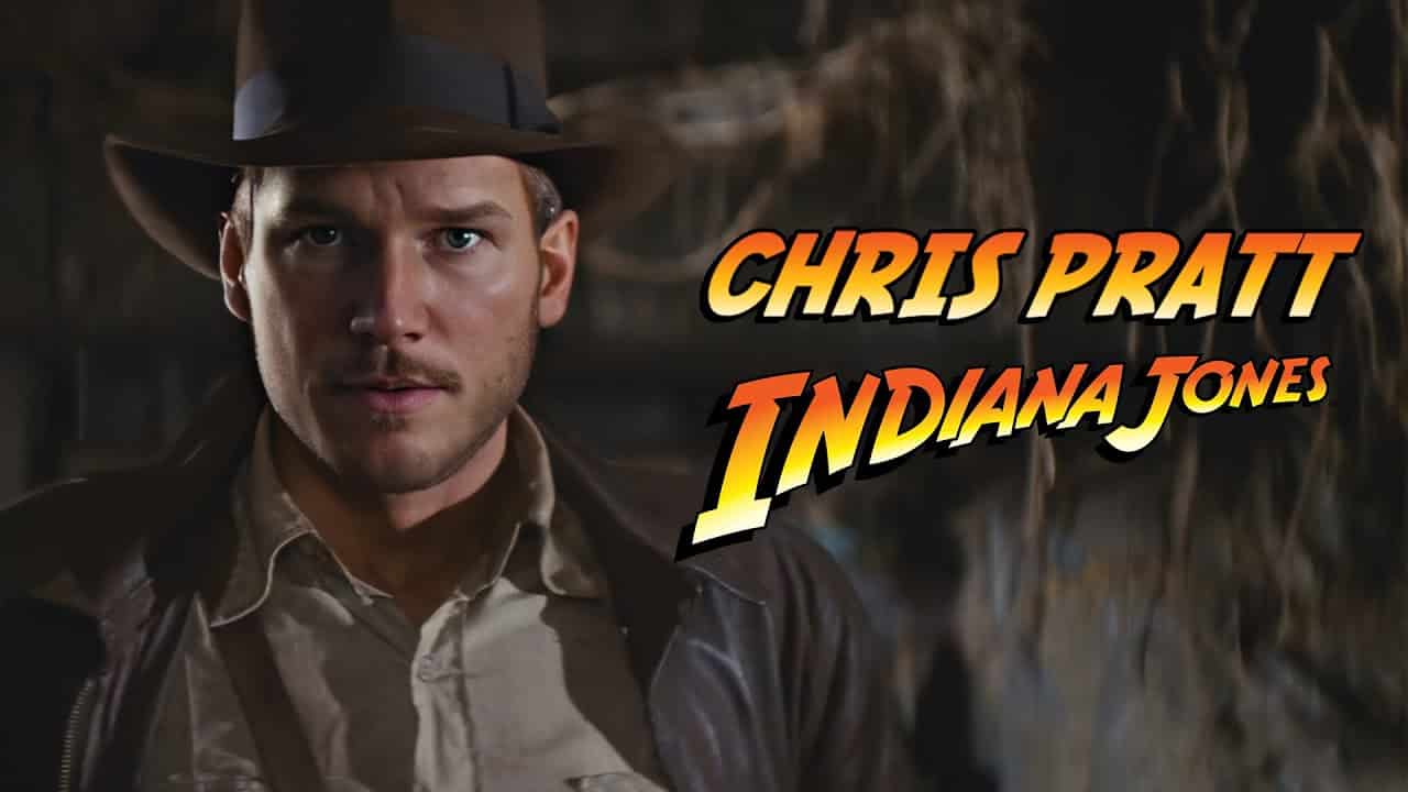 Indiana Jones: Chris Pratt è il sostituto di Harrison Ford nel video deepfake
