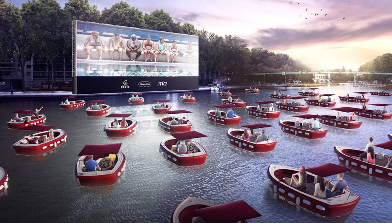 Il Cinema drive-in galleggiante arriva negli Stati Uniti