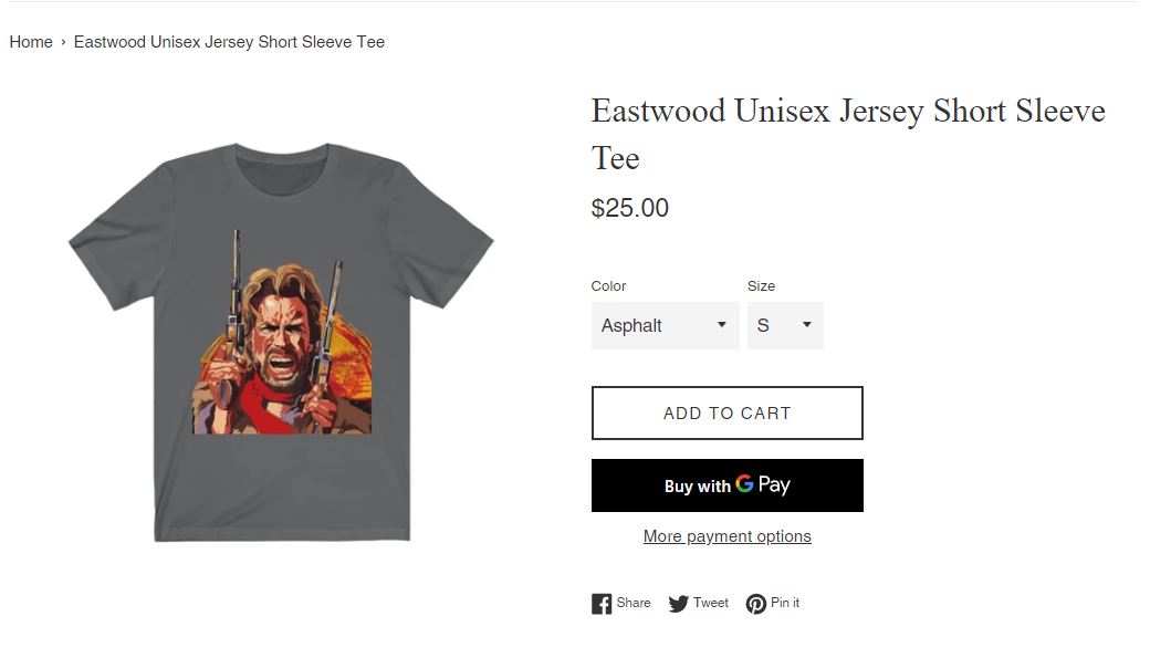 Clint Eastwood shop online