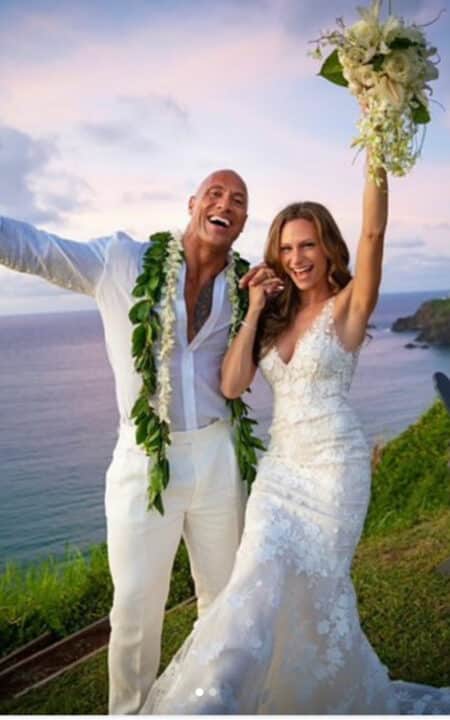 Lauren Hashian e Dwayne Johnson sposi 