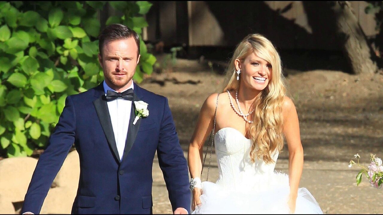 Aaron Paul e Lauren Parsekian matrimonio