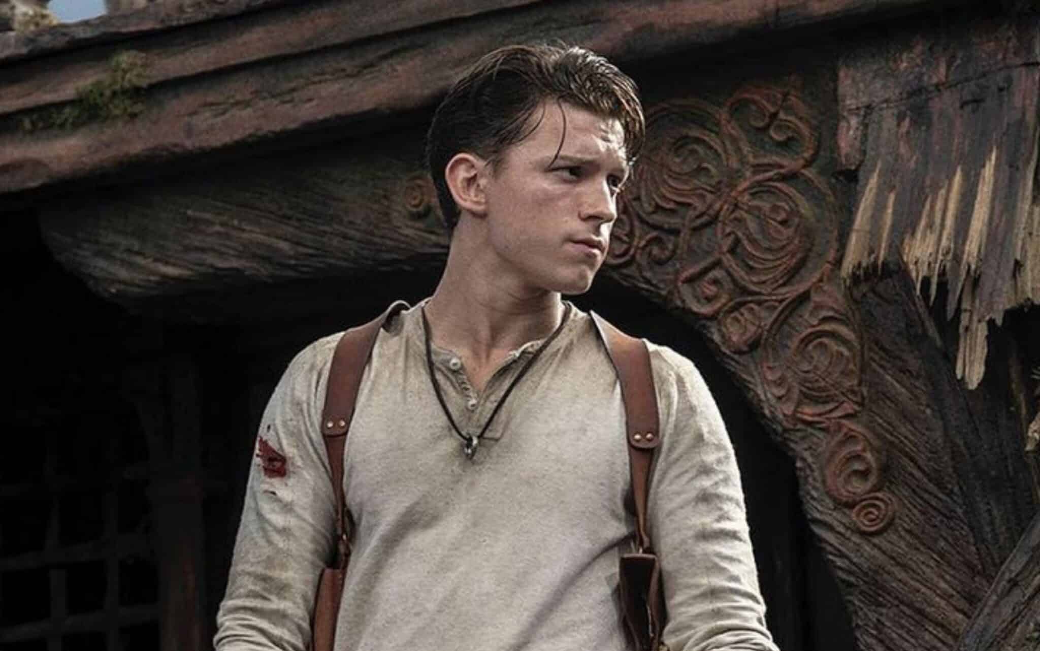 Uncharted: nel video mostrato al CinemaCon Tom Holland precipita da un aereo