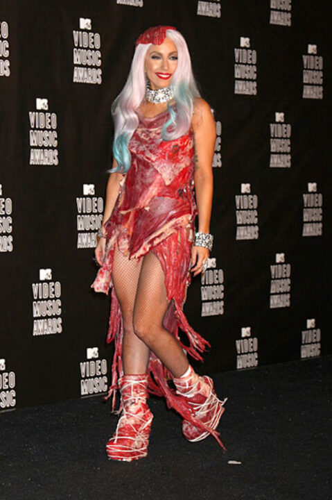 Vestito carne di bovino Lady Gaga