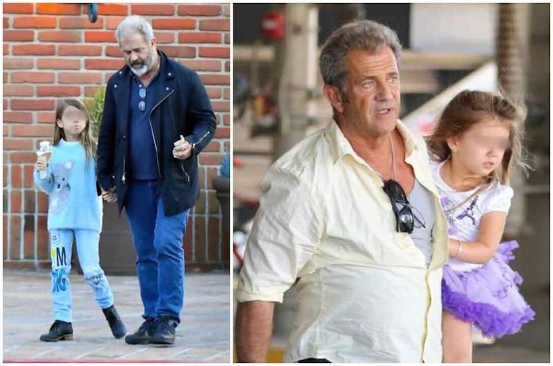 Mel Gibson insieme alle sue due ultime figlie