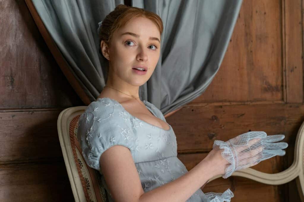 Phoebe Dynevor di Bridgerton nel cast del film Sky The Colour Room