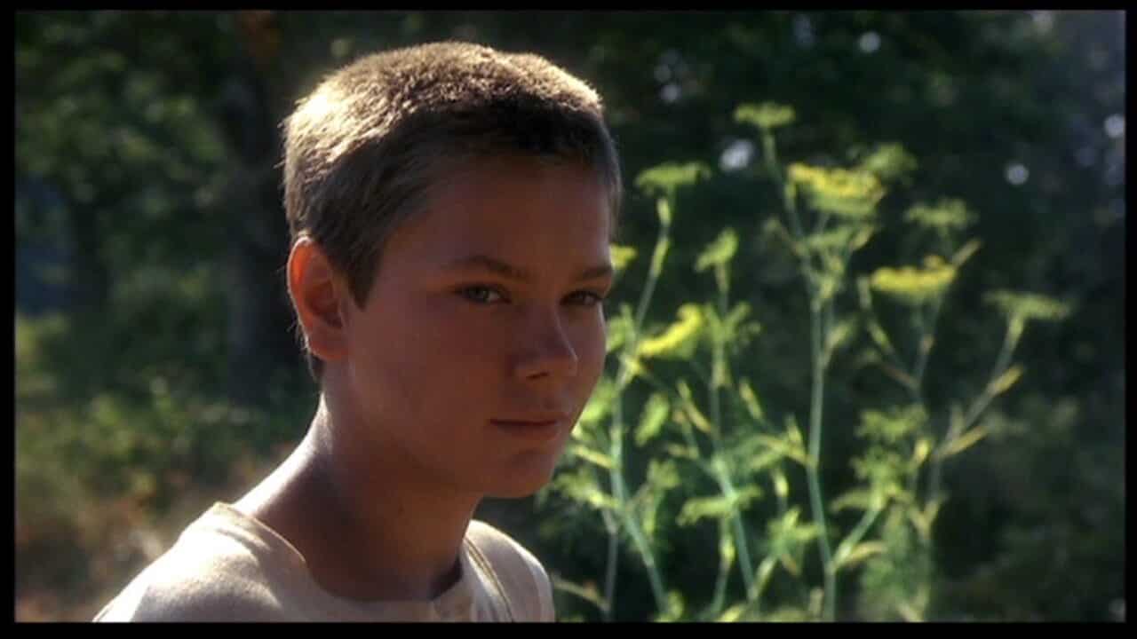 Una scena di Stand by Me con River Phoenix