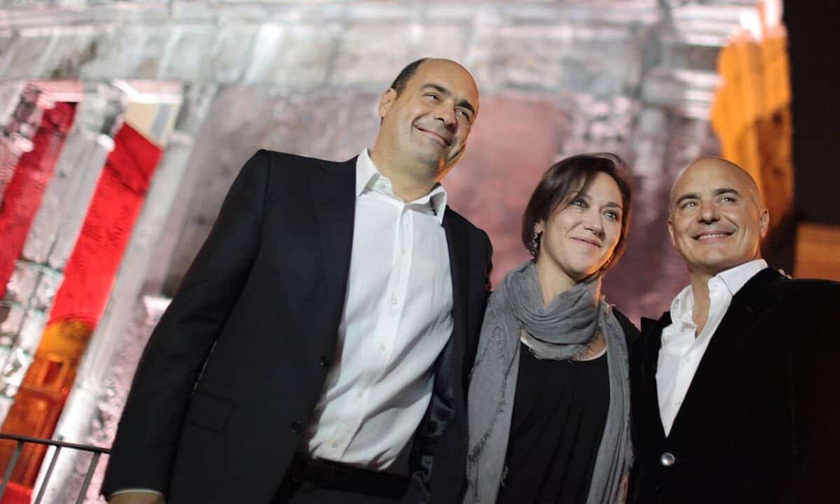 Angela Zingaretti insieme ai fratelli
