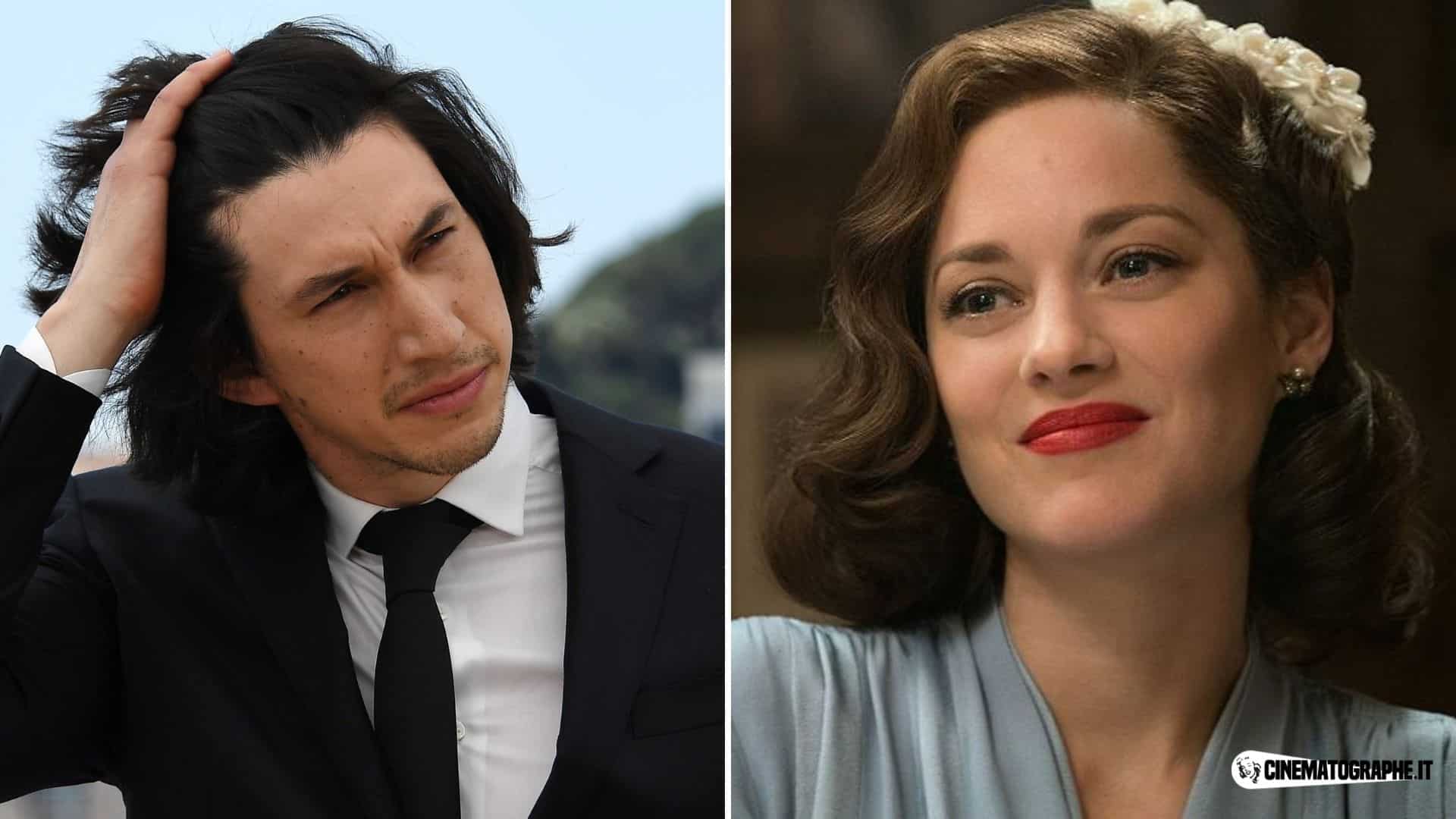 Annette – Marion Cotillard loda Adam Driver: “Sa cantare mimando il sesso orale”