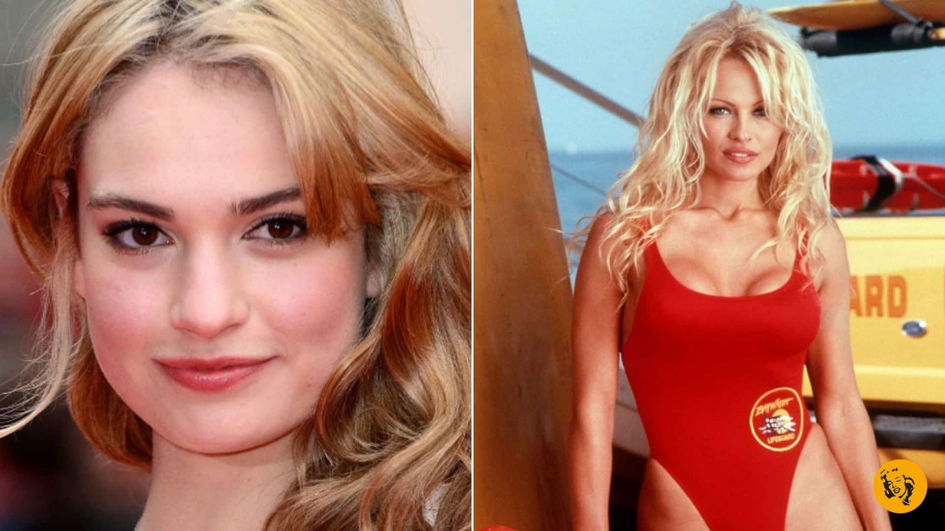 Lily James come Pamela Anderson. Eccola con l’iconico costume di Baywatch [FOTO]