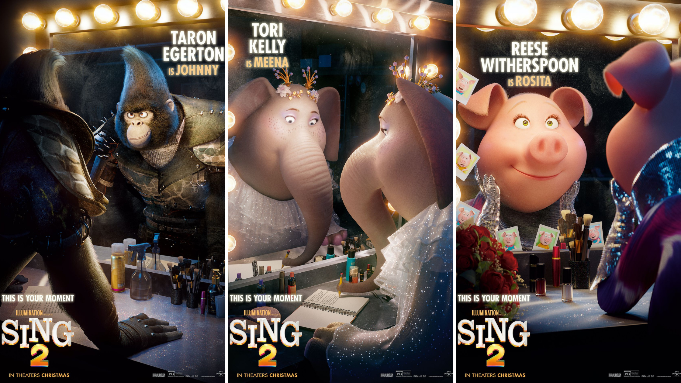 Sing 2: nuovi poster per il cast del film d’animazione