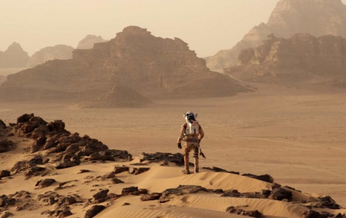 Una scena di The Martian