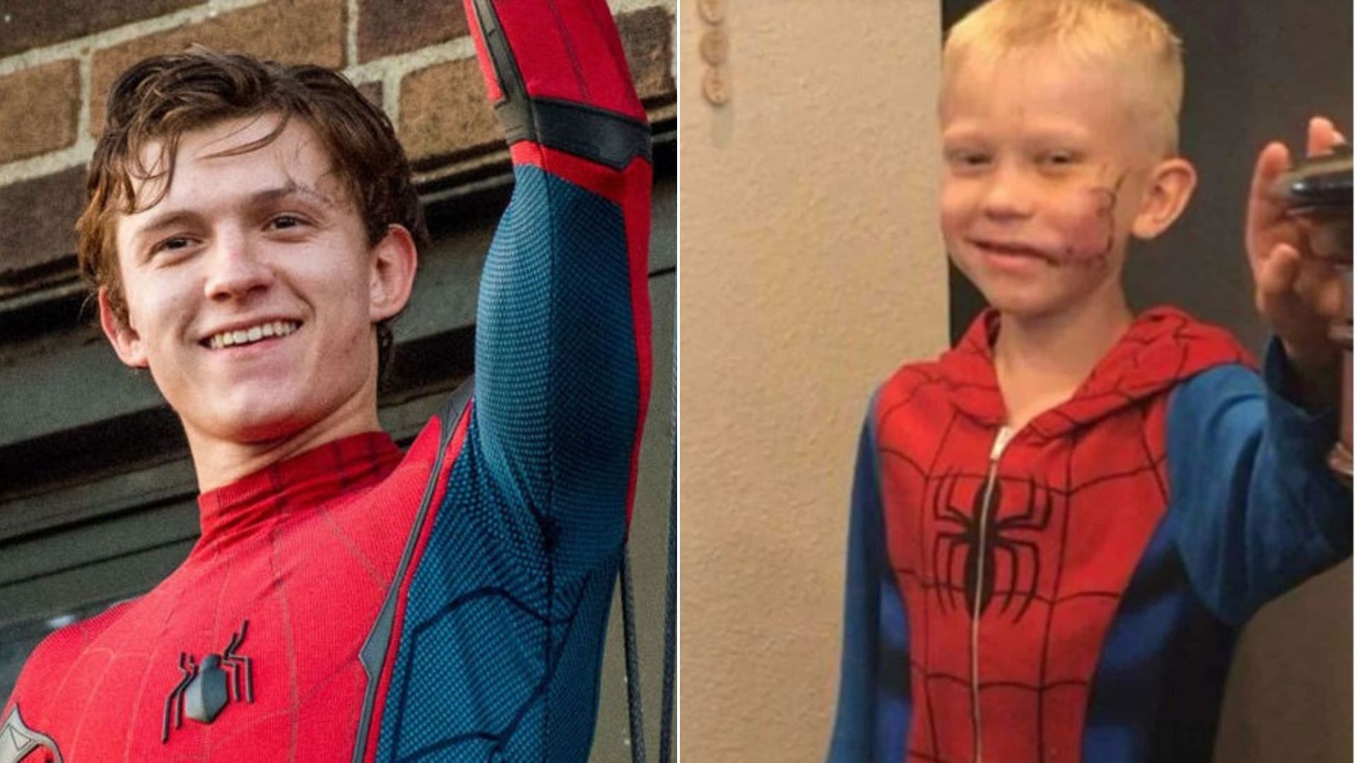Spider-Man: No Way Home, Tom Holland e il tenero gesto per un bambino eroe [FOTO]