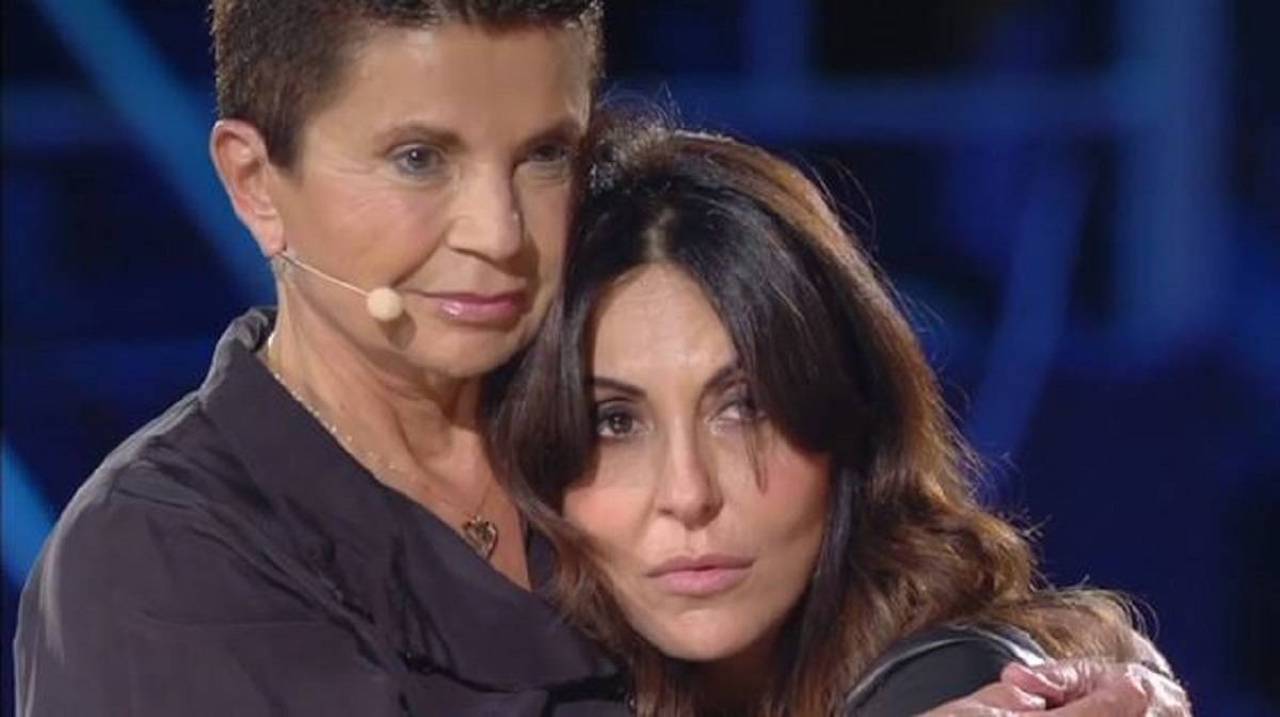 Sabrina Ferilli insieme alla mamma