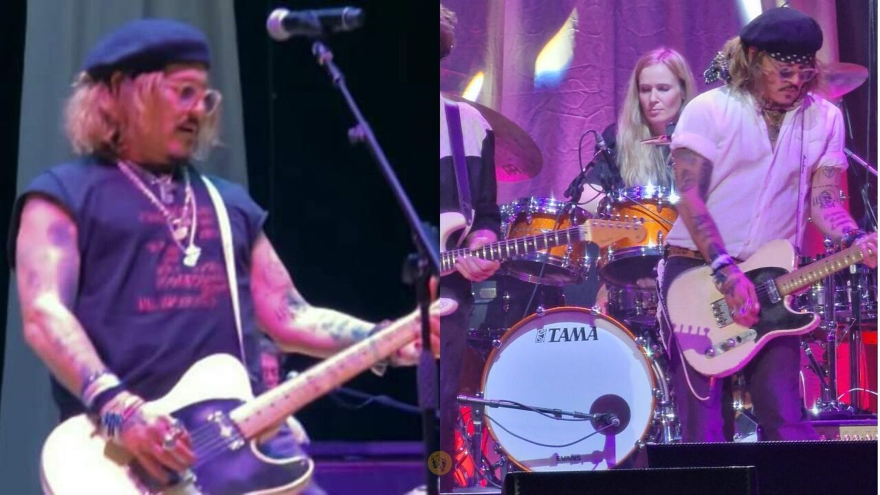 Johnny Depp in pausa dal processo si scatena sul palco con Jeff Beck [VIDEO]