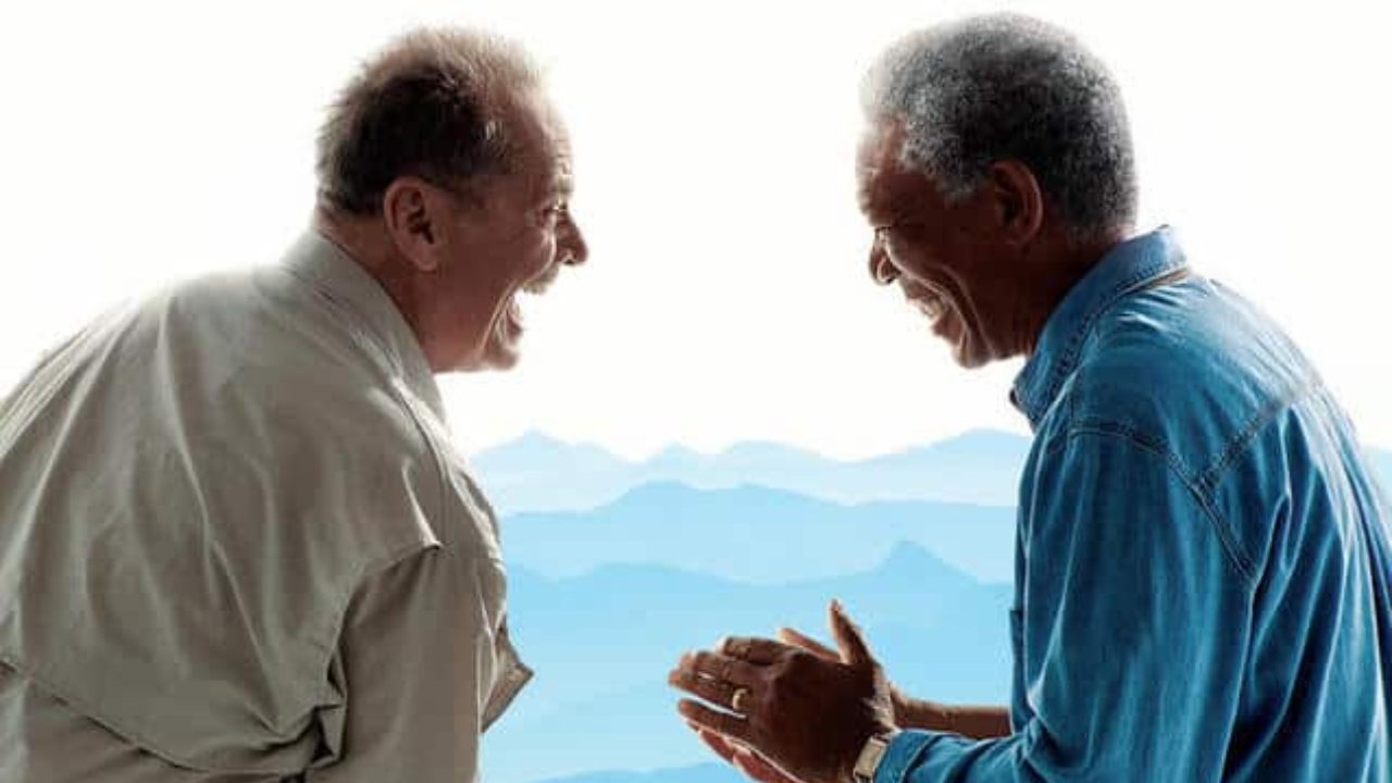Jack Nicholson e Morgan Freeman in Non è mai troppo tardi