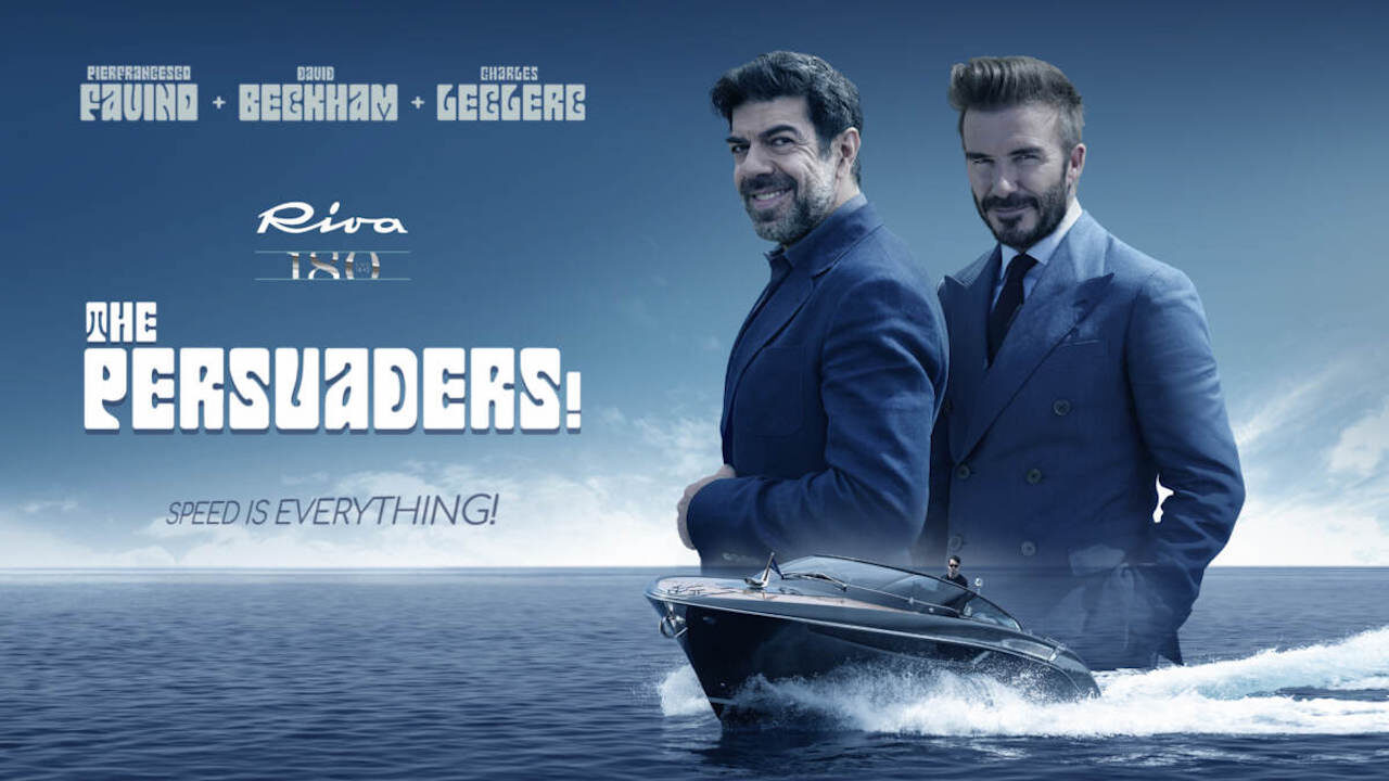 Pierfrancesco Favino e David Beckham si rincorrono a Sanremo per girare lo spot di Riva Yacht [FOTO E VIDEO]