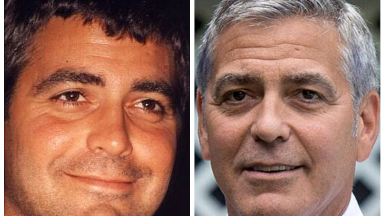 George Clooney ieri e oggi Cinematographe.it